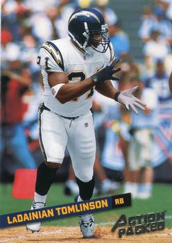 2002 Leaf Rookies & Stars - Action Packed Silver #11 LaDainian Tomlinson Front