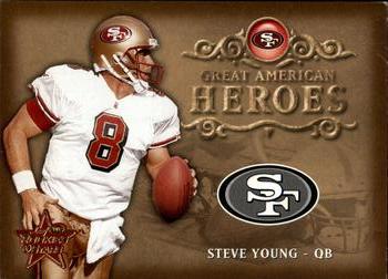2002 Leaf Rookies & Stars - Great American Heroes #GAH-1 Steve Young Front