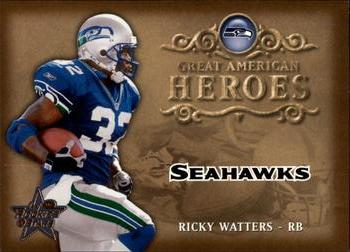 2002 Leaf Rookies & Stars - Great American Heroes #GAH-13 Ricky Watters Front