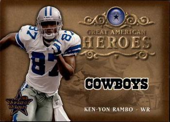 2002 Leaf Rookies & Stars - Great American Heroes #GAH-14 Ken-Yon Rambo Front