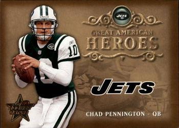 2002 Leaf Rookies & Stars - Great American Heroes #GAH-19 Chad Pennington Front