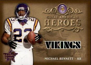 2002 Leaf Rookies & Stars - Great American Heroes #GAH-23 Michael Bennett Front