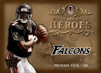 2002 Leaf Rookies & Stars - Great American Heroes #GAH-33 Michael Vick Front
