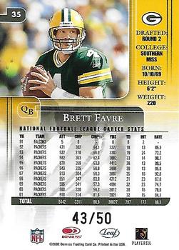 2002 Leaf Rookies & Stars - Longevity #35 Brett Favre Back