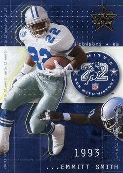 2002 Leaf Rookies & Stars - Run with History #RH-4 Emmitt Smith Front