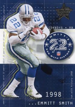 2002 Leaf Rookies & Stars - Run with History #RH-9 Emmitt Smith Front