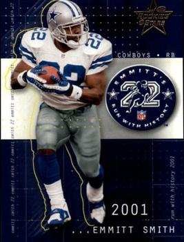 2002 Leaf Rookies & Stars - Run with History #RH-12 Emmitt Smith Front