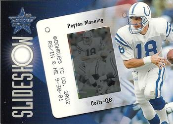 2002 Leaf Rookies & Stars - Slideshow #SS-15 Peyton Manning Front