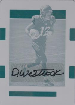 2017 Donruss - The Rookies Autographs Printing Plates Cyan #30 Dede Westbrook Front