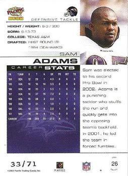 2002 Pacific - LTD #26 Sam Adams Back