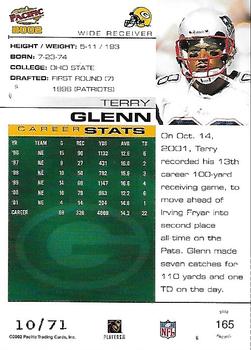 2002 Pacific - LTD #165 Terry Glenn Back