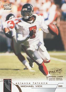 2002 Pacific - Nights Special Edition #25 Michael Vick Front