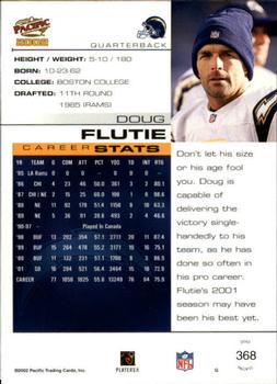2002 Pacific - Premiere Date #368 Doug Flutie Back