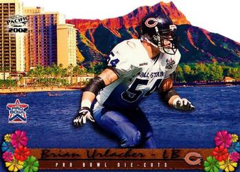 2002 Pacific - Pro Bowl Die Cuts #2 Brian Urlacher Front