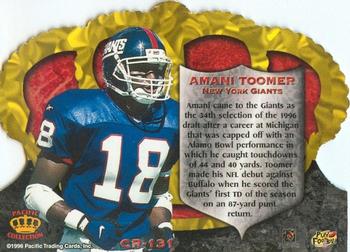 1996 Pacific Crown Royale #CR-131 Amani Toomer Back
