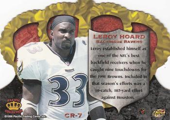 1996 Pacific Crown Royale #CR-7 Leroy Hoard Back