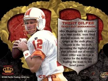1996 Pacific Crown Royale #CR-123 Trent Dilfer Back