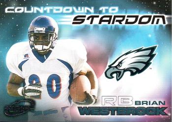 2002 Pacific Atomic - Countdown to Stardom #14 Brian Westbrook Front