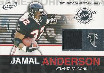 2002 Pacific Atomic - Game-Worn Jerseys #5 Jamal Anderson Front