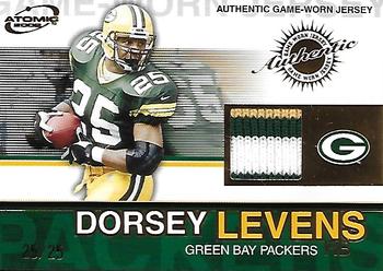 2002 Pacific Atomic - Game-Worn Jerseys Gold #40 Dorsey Levens Front