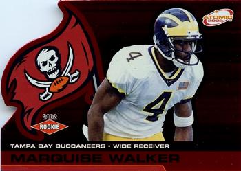 2002 Pacific Atomic - Red #124 Marquise Walker Front