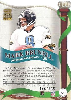 2002 Pacific Crown Royale - Red #64 Mark Brunell Back