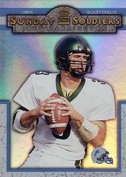 2002 Pacific Crown Royale - Sunday Soldiers #8 Joey Harrington Front