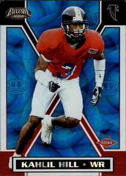 2002 Pacific Exclusive - Blue #8 Kahlil Hill Front