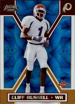 2002 Pacific Exclusive - Blue #180 Cliff Russell Front
