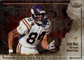 2002 Pacific Exclusive - Etched in Stone #6 Randy Moss Front