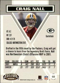 2002 Pacific Exclusive - Gold #68 Craig Nall Back