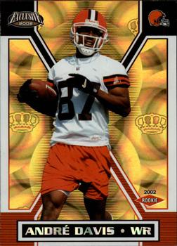 2002 Pacific Exclusive - Gold #185 Andre Davis Front