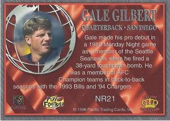 1996 Pacific Crown Royale - NFL Regime #NR21 Gale Gilbert Back