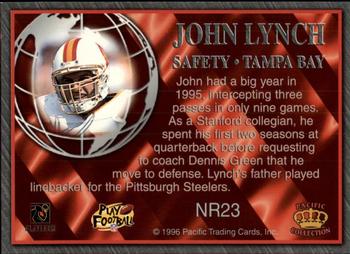 1996 Pacific Crown Royale - NFL Regime #NR23 John Lynch Back
