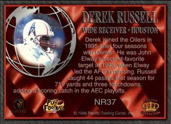 1996 Pacific Crown Royale - NFL Regime #NR37 Derek Russell Back