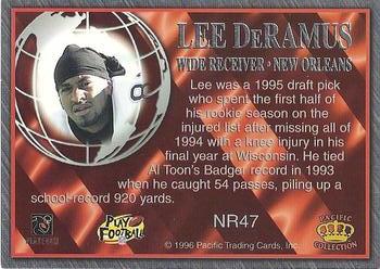 1996 Pacific Crown Royale - NFL Regime #NR47 Lee DeRamus Back