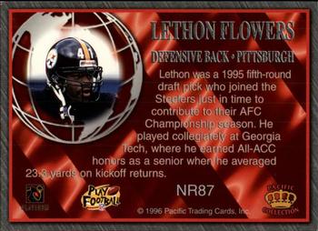 1996 Pacific Crown Royale - NFL Regime #NR87 Lethon Flowers Back