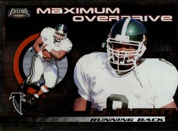 2002 Pacific Exclusive - Maximum Overdrive #1 T.J. Duckett Front