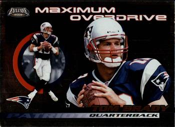 2002 Pacific Exclusive - Maximum Overdrive #21 Tom Brady Front