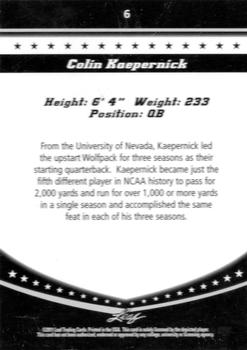 2011 Leaf Draft Limited Edition #6 Colin Kaepernick Back