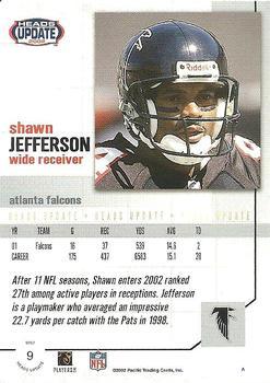 2002 Pacific Heads Update - Blue #9 Shawn Jefferson Back
