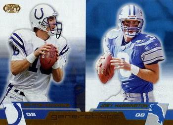 2002 Pacific Heads Update - Generations #2 Peyton Manning / Joey Harrington Front