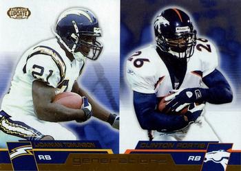 2002 Pacific Heads Update - Generations #14 LaDainian Tomlinson / Clinton Portis Front