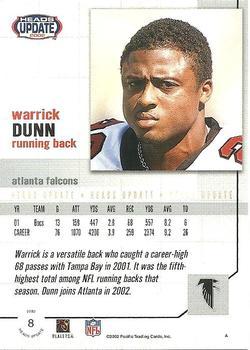 2002 Pacific Heads Update - Red #8 Warrick Dunn Back