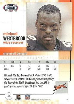 2002 Pacific Heads Update - Red #40 Michael Westbrook Back