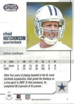 2002 Pacific Heads Update - Red #49 Chad Hutchinson Back