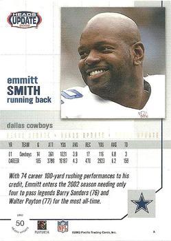 2002 Pacific Heads Update - Red #50 Emmitt Smith Back
