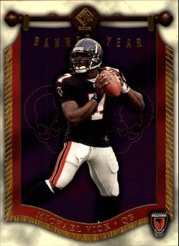 2002 Pacific Private Stock Reserve - Banner Year #1 Michael Vick Front