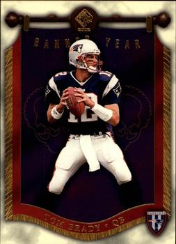 2002 Pacific Private Stock Reserve - Banner Year #6 Tom Brady Front