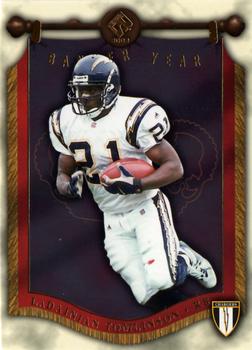 2002 Pacific Private Stock Reserve - Banner Year #10 LaDainian Tomlinson Front